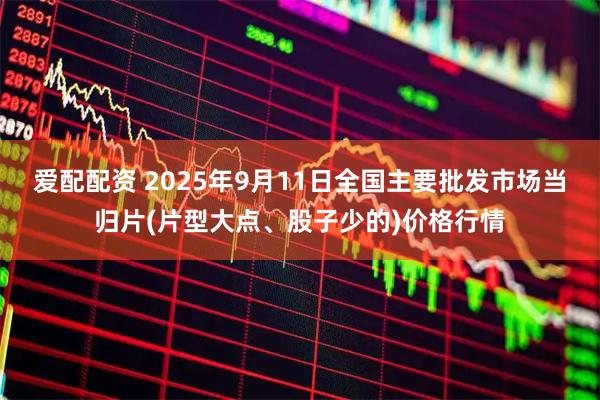 爱配配资 2025年9月11日全国主要批发市场当归片(片型大点、股子少的)价格行情