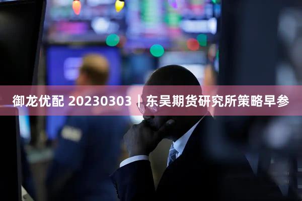 御龙优配 20230303｜东吴期货研究所策略早参