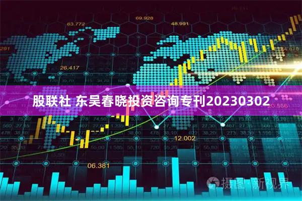 股联社 东吴春晓投资咨询专刊20230302